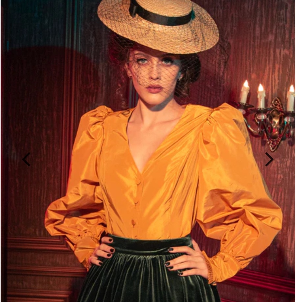 LFEN Taffeta Edwardian Blouse - XS